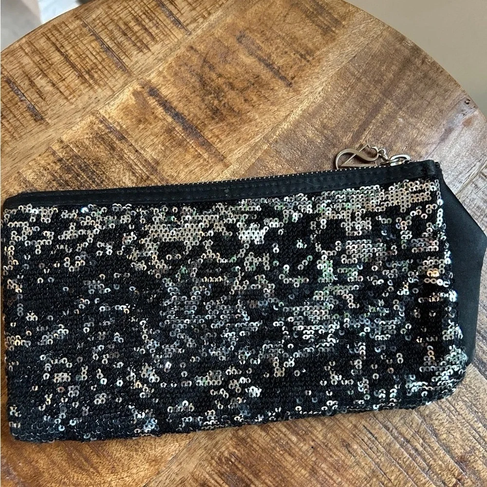 Victorias Secret sequin wristlet wallet pouch hand bag